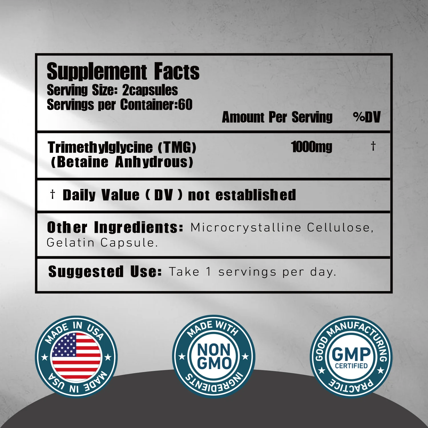 TMG Trimethylglycine - Verbete - Nac N Acetyl Cysteine recensie en prijs