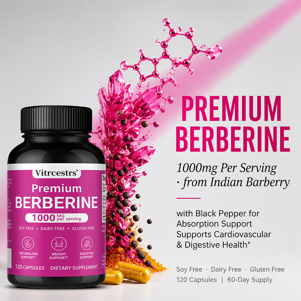 Berberine HCl-supplement, 1000 - Berberine Hcl Capsule recensie en prijs
