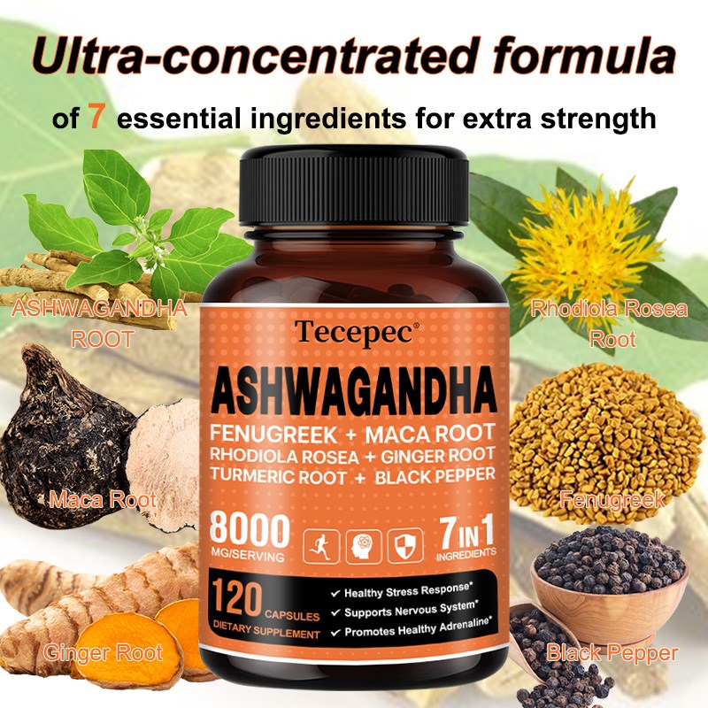 Ashwagandha 8000 mg, 7-in-1 co - Ashwagandha Extract Root recensie en prijs