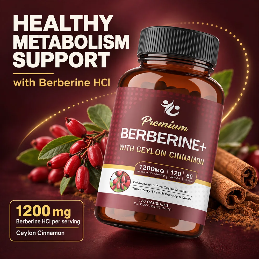 1200 mg Berberine HCl-suppleme - Berberine Hcl Capsule recensie en prijs